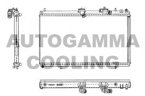 AUTOGAMMA 103646 Радіатор, охолодження двигуна