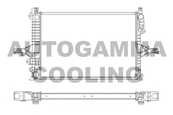 AUTOGAMMA 104207 Радіатор, охолодження двигуна