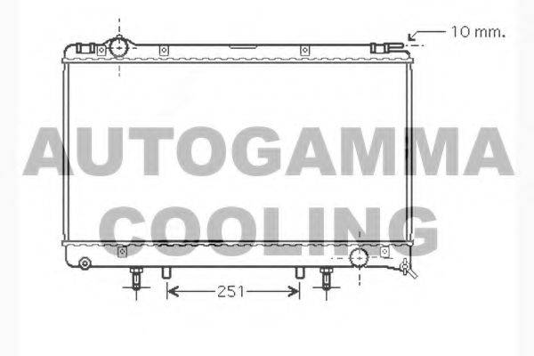 AUTOGAMMA 104282 Радіатор, охолодження двигуна