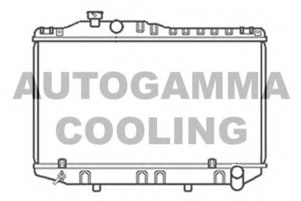 AUTOGAMMA 104724 Радіатор, охолодження двигуна