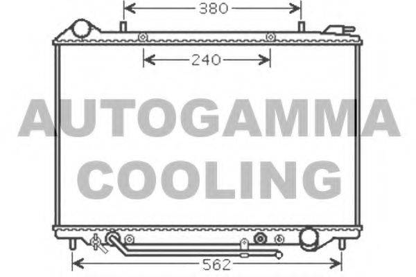 AUTOGAMMA 105100 Радіатор, охолодження двигуна