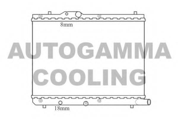 AUTOGAMMA 105735 Радіатор, охолодження двигуна