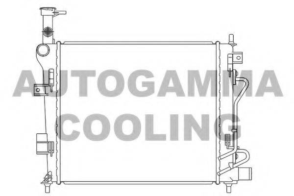 AUTOGAMMA 105844 Радіатор, охолодження двигуна