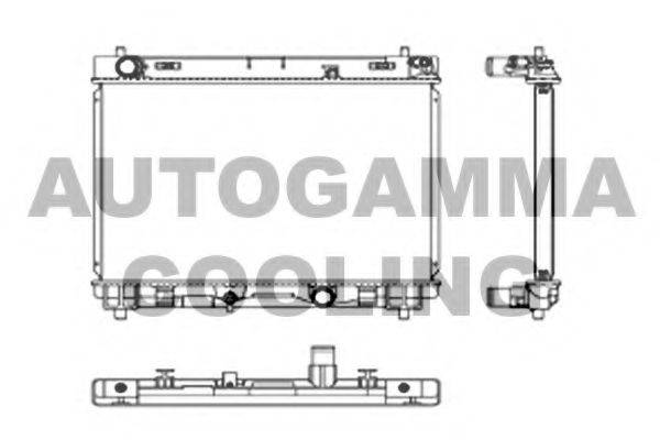 AUTOGAMMA 105908 Радіатор, охолодження двигуна