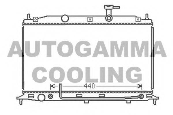 AUTOGAMMA 105919 Радіатор, охолодження двигуна