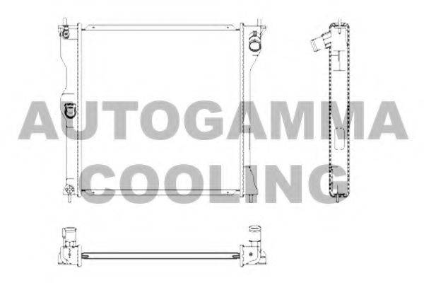 MITSUBISHI 1350A014 Радіатор, охолодження двигуна