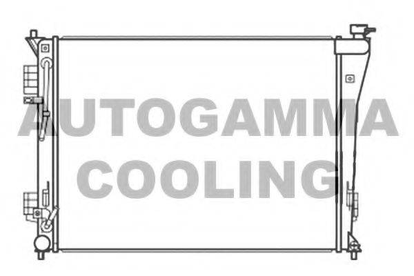 AUTOGAMMA 107380 Радіатор, охолодження двигуна