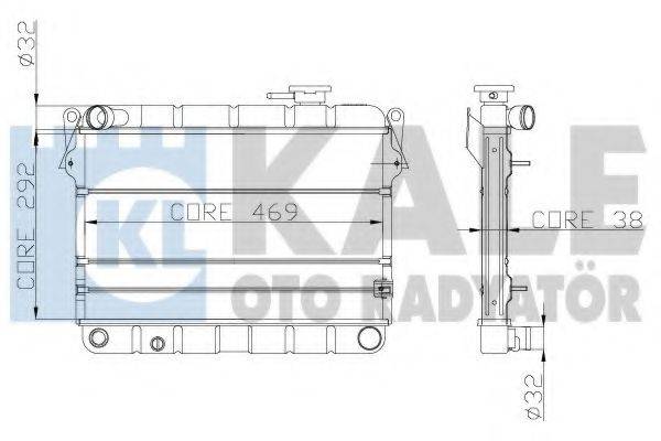 KALE OTO RADYATOR 102300