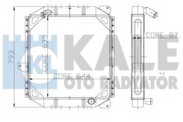 KALE OTO RADYATOR 114400 Радіатор, охолодження двигуна