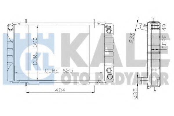 KALE OTO RADYATOR 116099 Радіатор, охолодження двигуна