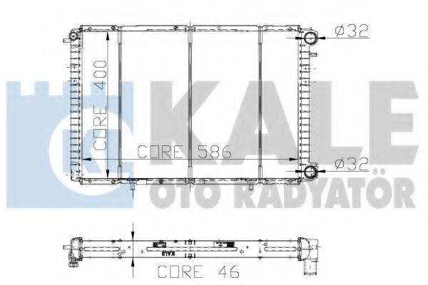 KALE OTO RADYATOR 180500 Радіатор, охолодження двигуна