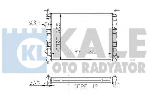 KALE OTO RADYATOR 214700 Радіатор, охолодження двигуна