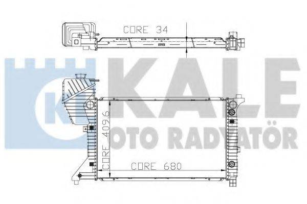 KALE OTO RADYATOR 330200 Радіатор, охолодження двигуна