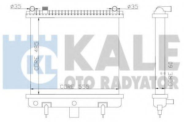 KALE OTO RADYATOR 350500 Радіатор, охолодження двигуна