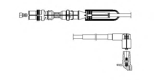 BREMI 1A10E73 Провід запалювання