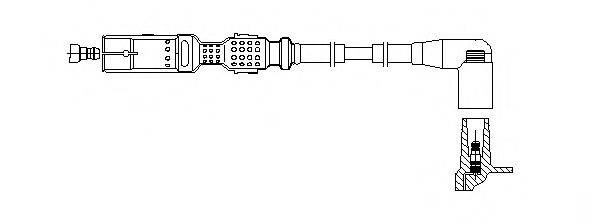 BREMI 1A28F85 Провід запалювання