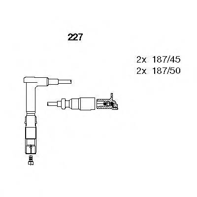 MERCEDES-BENZ A 111 150 06 15 Комплект дротів запалювання