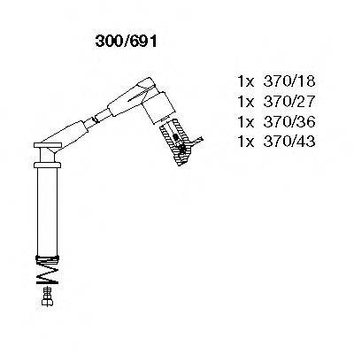 BREMI 300691 Комплект дротів запалювання