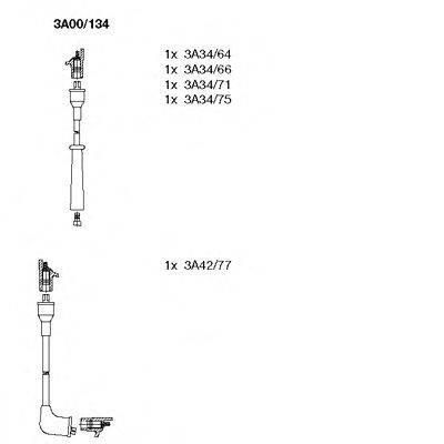 SUZUKI 33705-85220 Комплект дротів запалювання