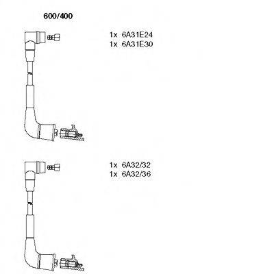 BREMI 600400 Комплект дротів запалювання