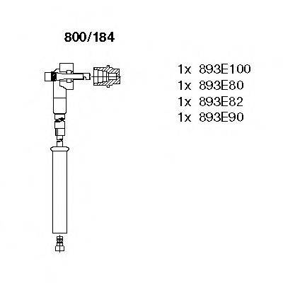 BREMI 800184 Комплект дротів запалювання