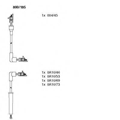 BREMI 800185 Комплект дротів запалювання