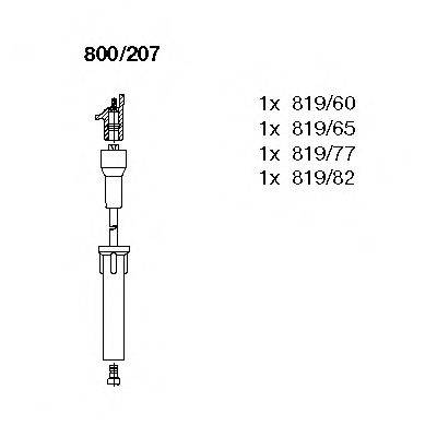 BREMI 800207 Комплект дротів запалювання