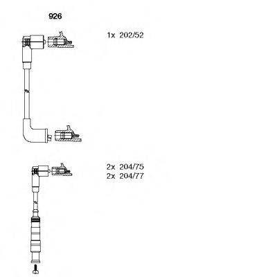 BREMI 926 Комплект дротів запалювання