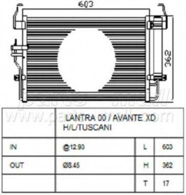 HYUNDAI 976062D100 Конденсатор, кондиціонер