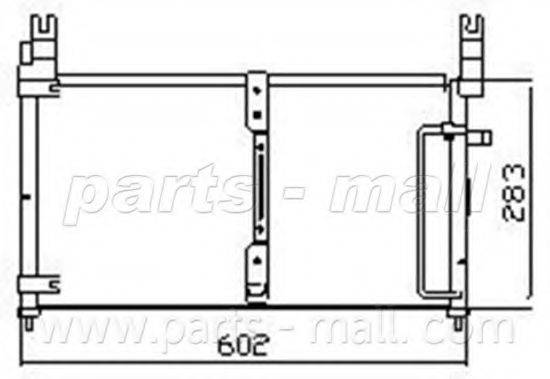 PARTS-MALL PXNCM001 Конденсатор, кондиціонер