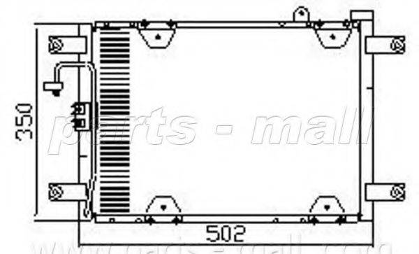 PARTS-MALL PXNCM002 Конденсатор, кондиціонер