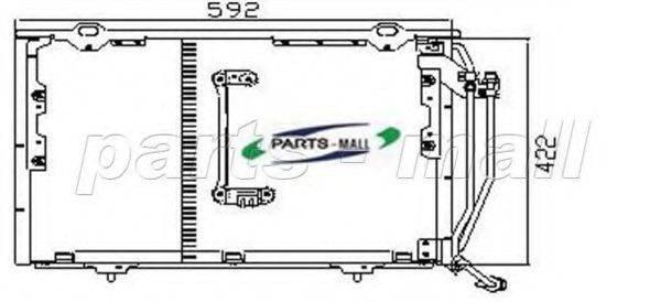 PARTS-MALL PXNCR005 Конденсатор, кондиціонер
