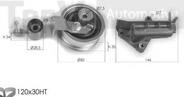 TREVI AUTOMOTIVE KD1269 Комплект ременя ГРМ