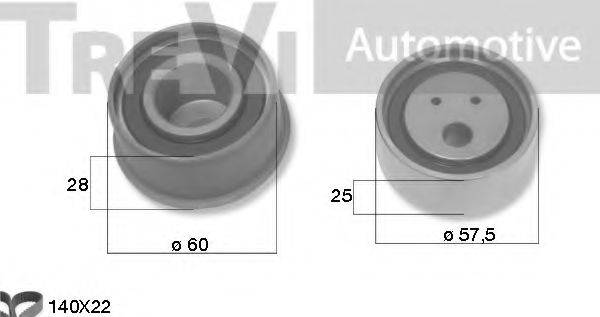 TREVI AUTOMOTIVE KD1472 Комплект ременя ГРМ