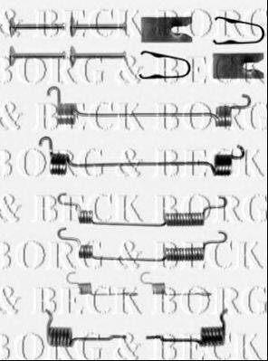 BORG & BECK BBK6153 Комплектуючі, колодки дискового гальма