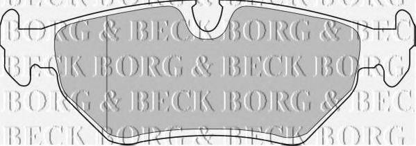 BORG & BECK BBP1556 Комплект гальмівних колодок, дискове гальмо