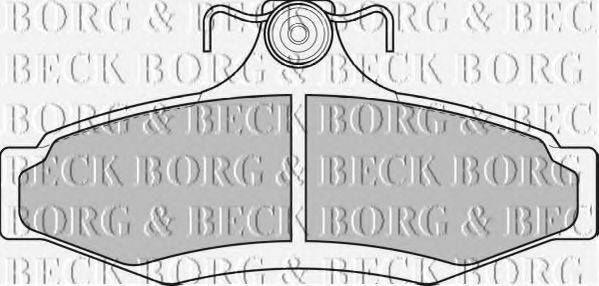 BORG & BECK BBP1651 Комплект гальмівних колодок, дискове гальмо