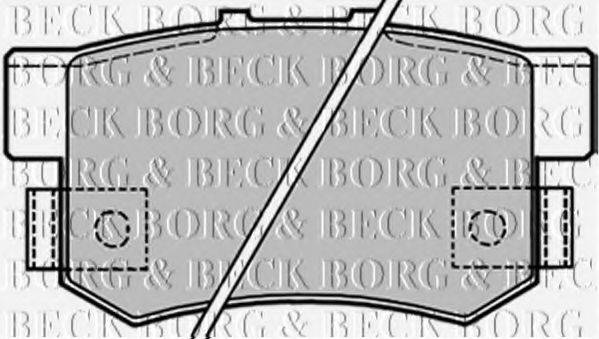 BORG & BECK BBP1656 Комплект гальмівних колодок, дискове гальмо