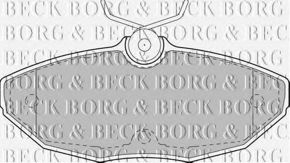BORG & BECK BBP1743 Комплект гальмівних колодок, дискове гальмо