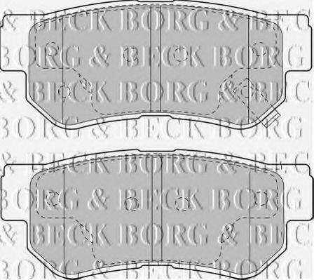 BORG & BECK BBP1787 Комплект гальмівних колодок, дискове гальмо