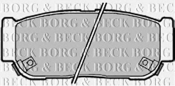BORG & BECK BBP2018 Комплект гальмівних колодок, дискове гальмо