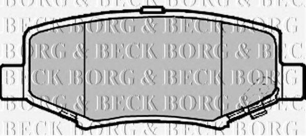 BORG & BECK BBP2208 Комплект гальмівних колодок, дискове гальмо