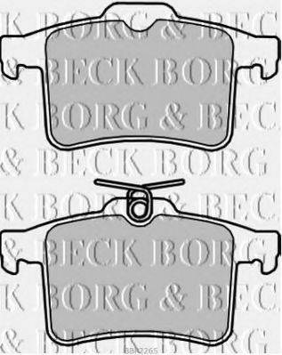 BORG & BECK BBP2265 Комплект гальмівних колодок, дискове гальмо