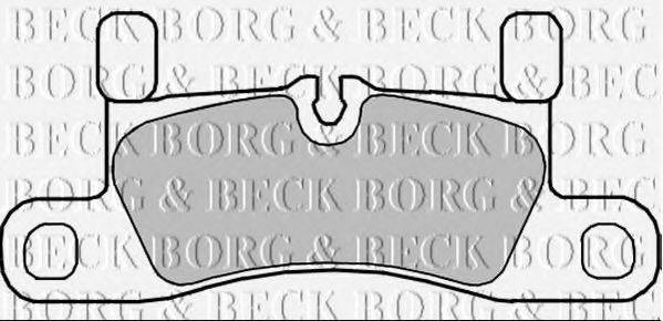 BORG & BECK BBP2350 Комплект гальмівних колодок, дискове гальмо