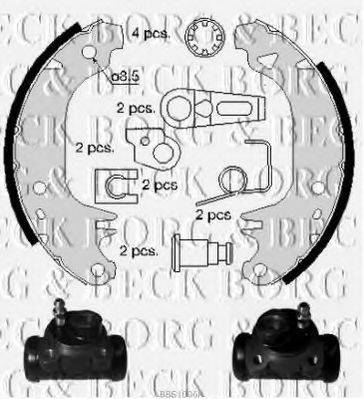 BORG & BECK BBS1006K Комплект гальмівних колодок