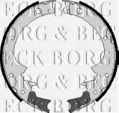 BORG & BECK BBS6205 Комплект гальмівних колодок