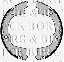 BORG & BECK BBS6459 Комплект гальмівних колодок