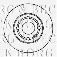 BORG & BECK BBD4225 гальмівний диск