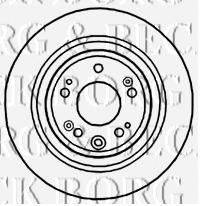 BORG & BECK BBD4744 гальмівний диск