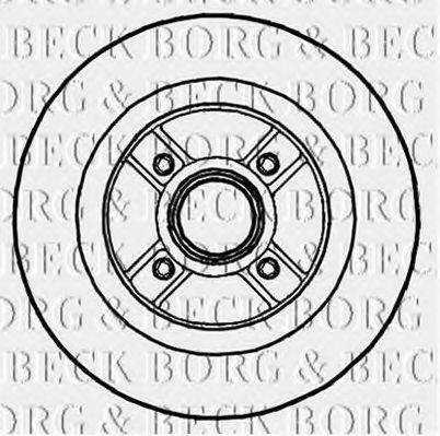 BORG & BECK BBD5721S гальмівний диск
